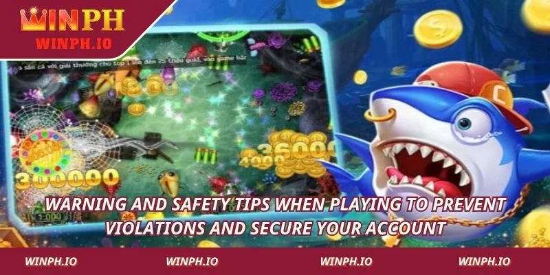 Warning and safety tips when playing to prevent violations and secure your account