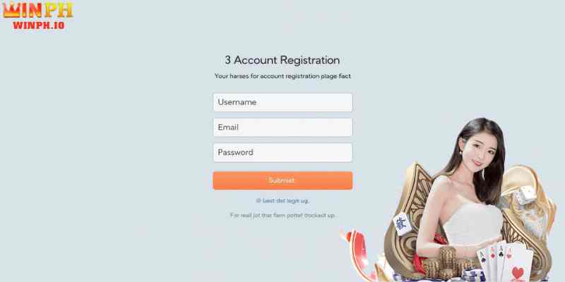 Account Registration Interface