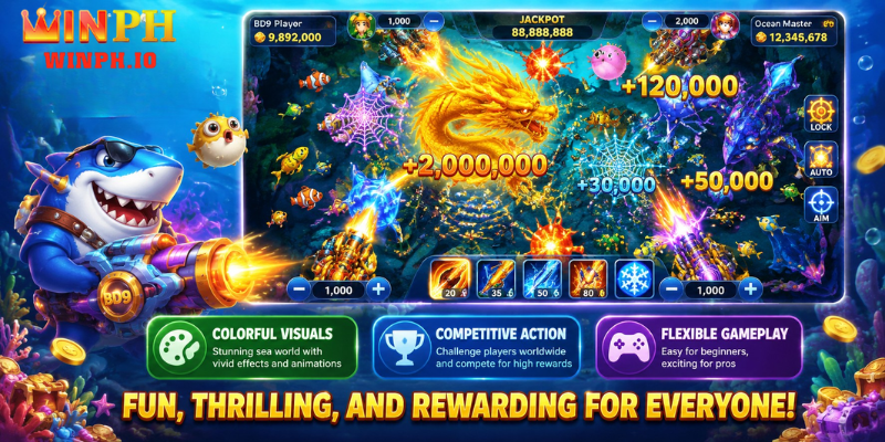 The bd9 fish shooting game remains attractive