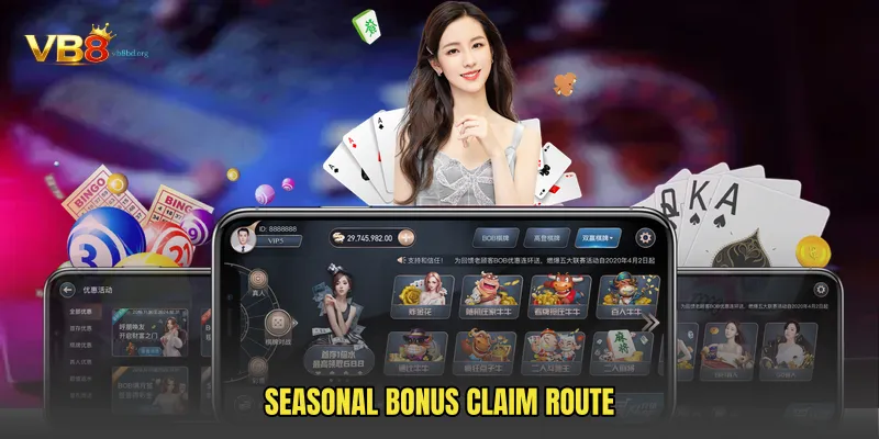 Seasonal bonus claim route